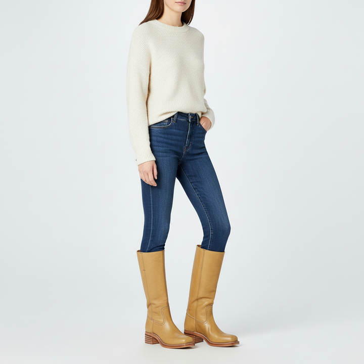Abigail | Classic Knee High Block Heel Riding Boots