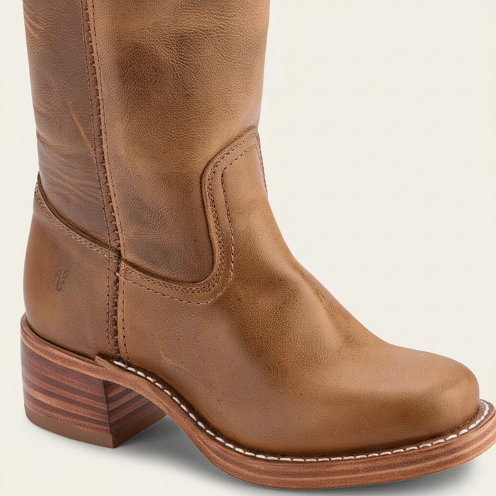 Abigail | Classic Knee High Block Heel Riding Boots
