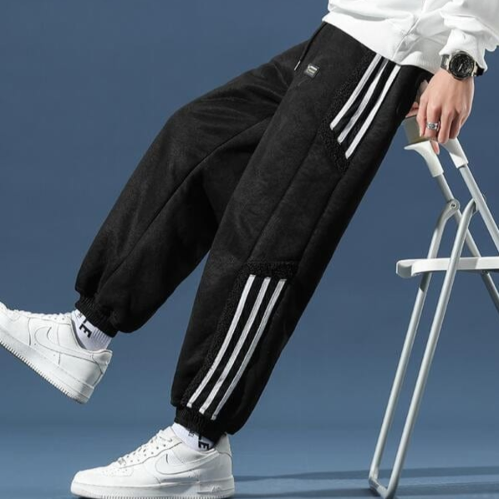Albert | Raffineret Cargo Jogging Bukser med Stribet Sidedetalje