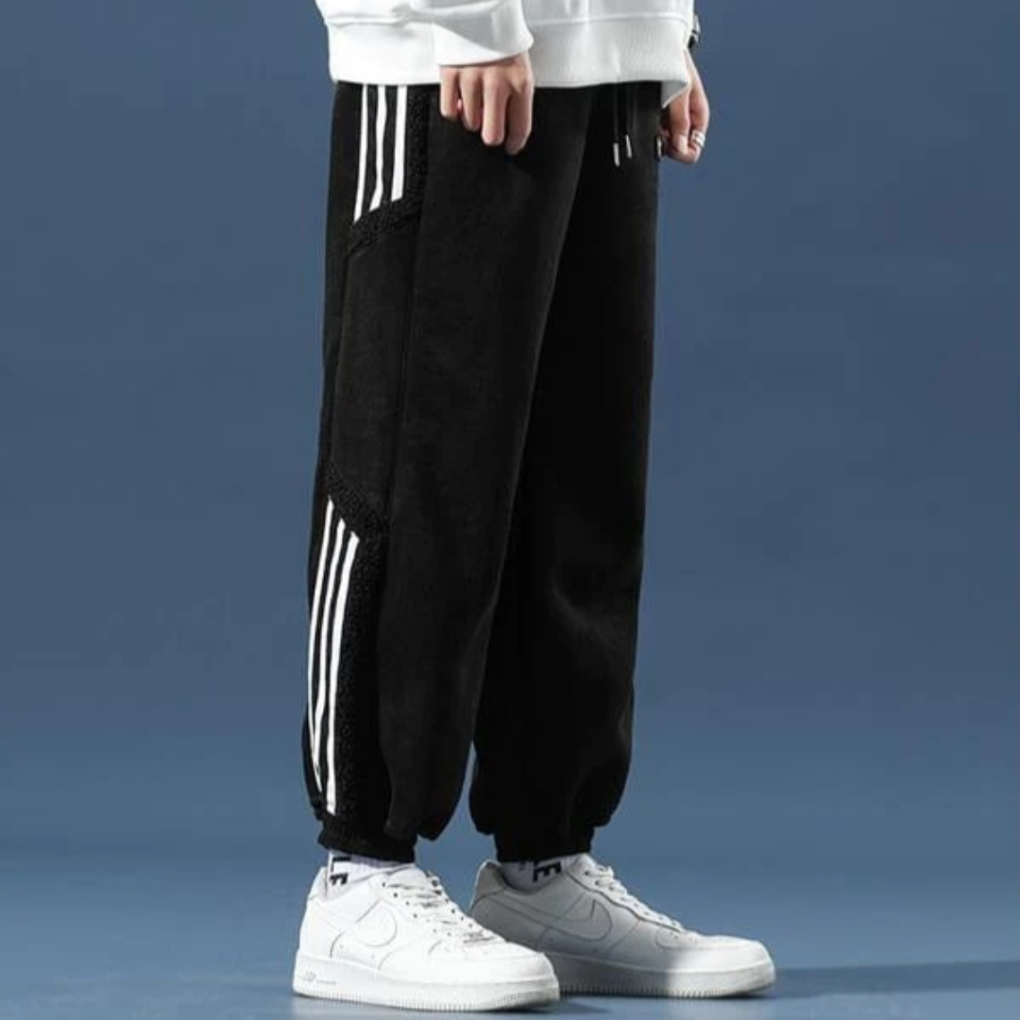 Albert | Raffineret Cargo Jogging Bukser med Stribet Sidedetalje