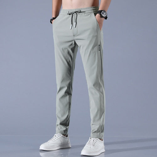 Alexander | Poleret Slim Fit Jogging Bukser med Elastisk Talje