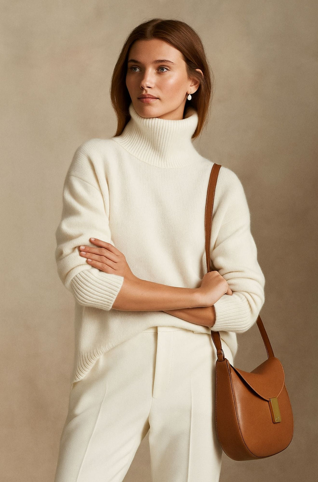 Alexis | Effortless Oversized Long Sleeve Turtleneck Sweater