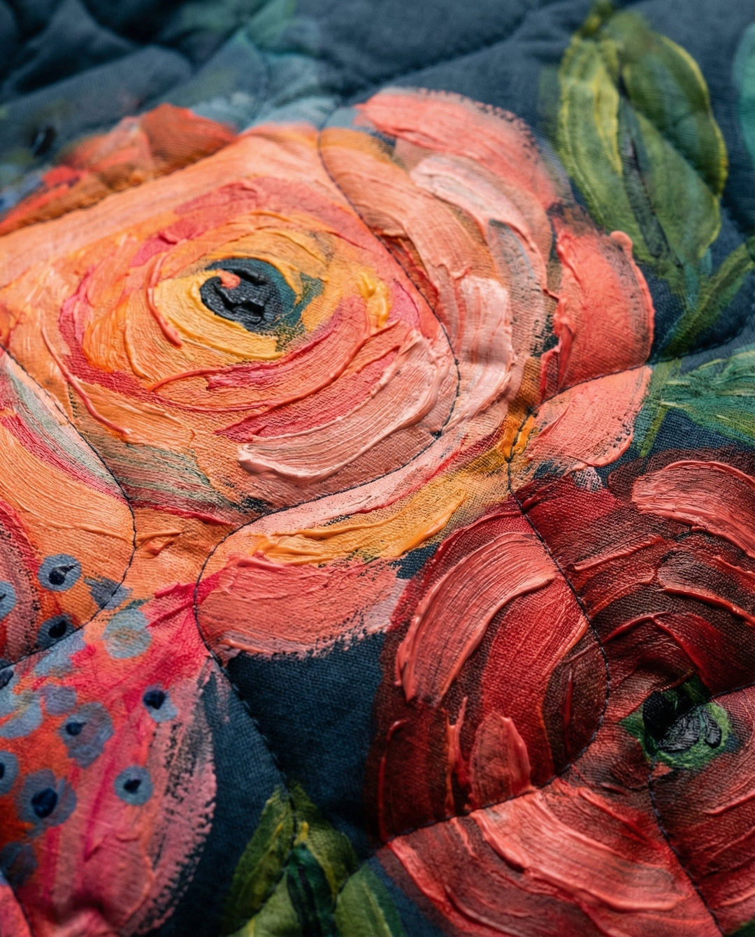 Alexis | Timeless Floral Print Stand Collar Quilted Jacket