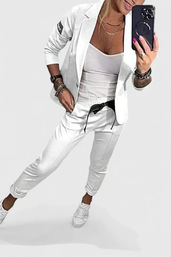 Alice | Chic Blazer and Tapered Pants Set