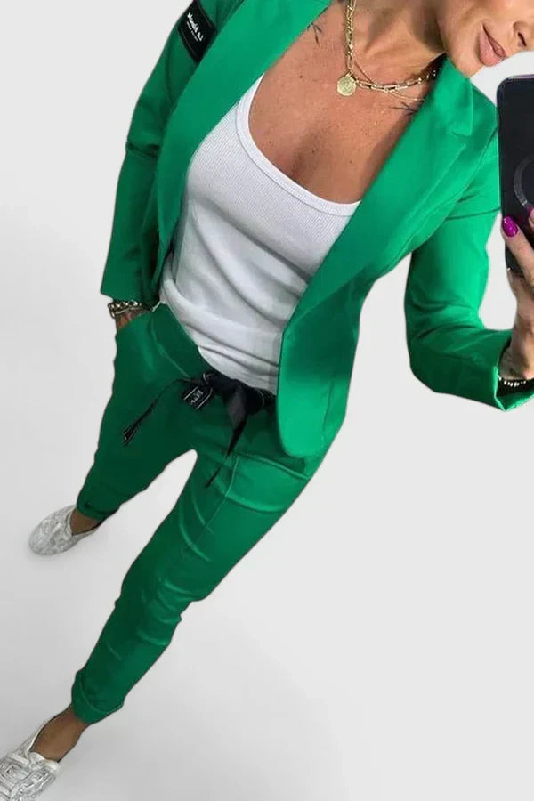Alice | Chic Blazer and Tapered Pants Set