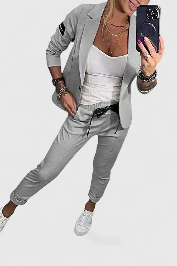 Alice | Chic Blazer and Tapered Pants Set