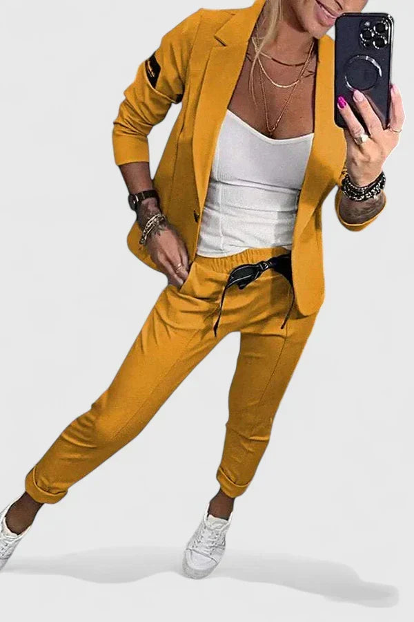 Alice | Chic Blazer and Tapered Pants Set
