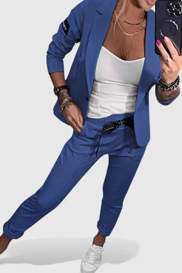 Alice | Chic Blazer and Tapered Pants Set