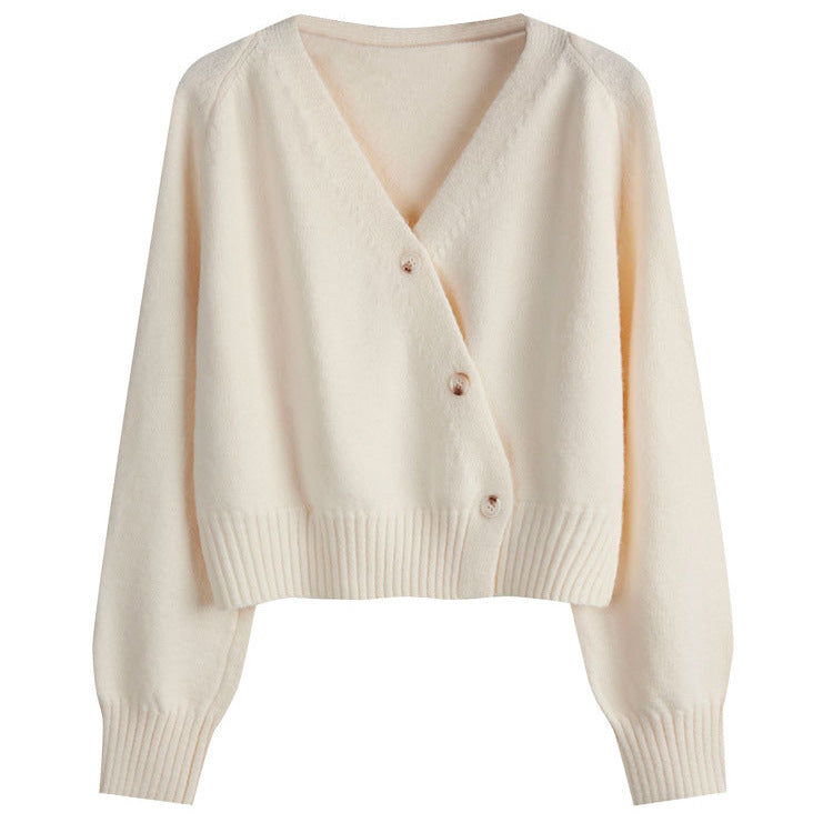 Alma | Afslappet Strikket Wrap-Cardigan Dame med Knapdetaljer