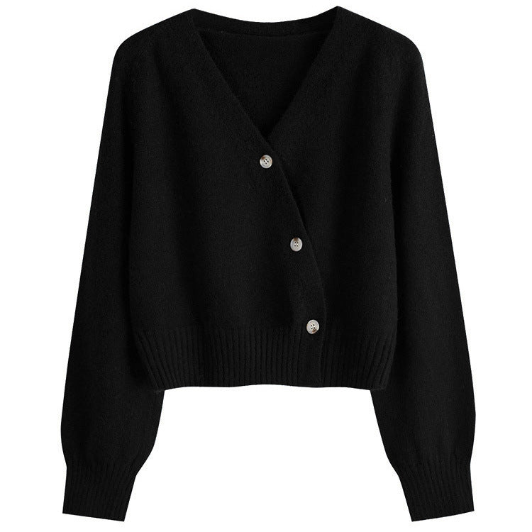 Alma | Afslappet Strikket Wrap-Cardigan Dame med Knapdetaljer