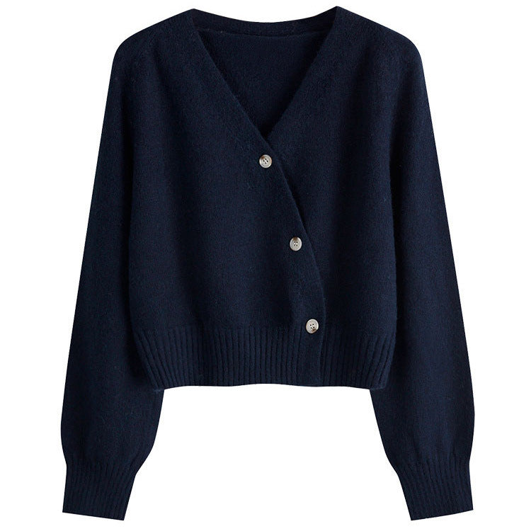 Alma | Afslappet Strikket Wrap-Cardigan Dame med Knapdetaljer