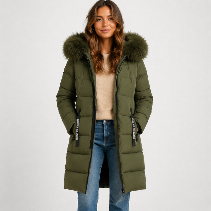 Amy | Timeless Longline Hooded Puffer Winter Coat