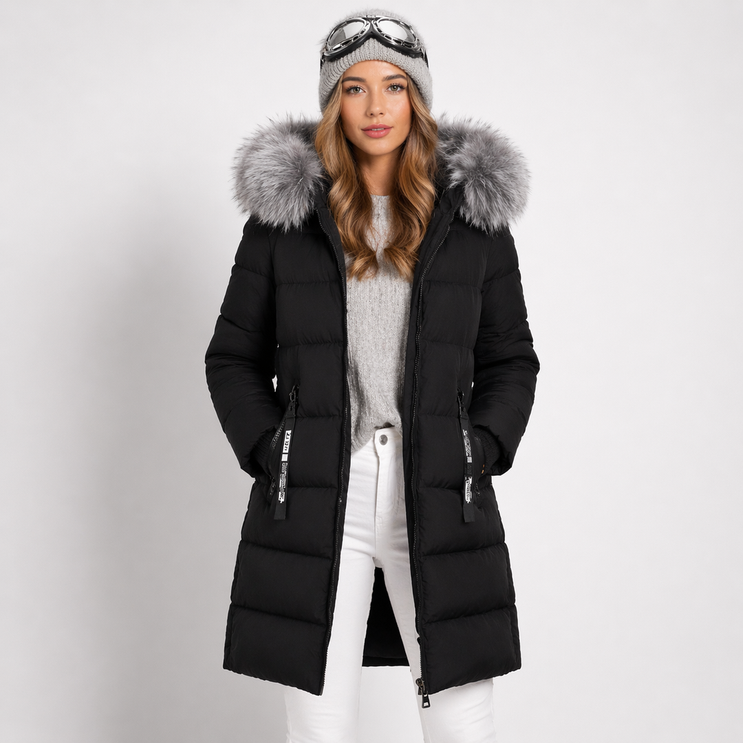 Amy | Timeless Longline Hooded Puffer Winter Coat