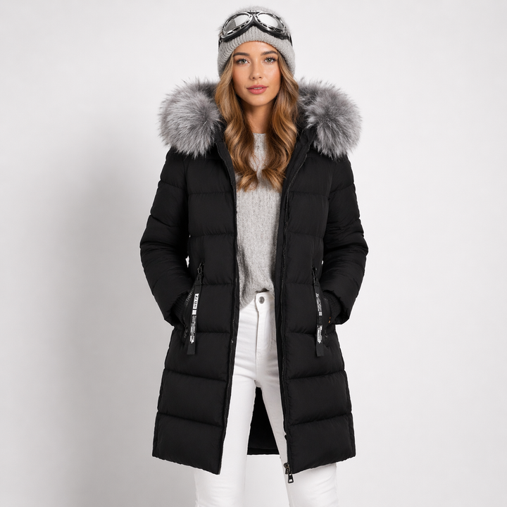 Amy | Timeless Longline Hooded Puffer Winter Coat