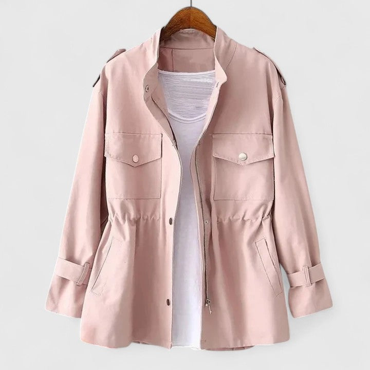 Angela | Classic Stand Collar Utility Winter Coat