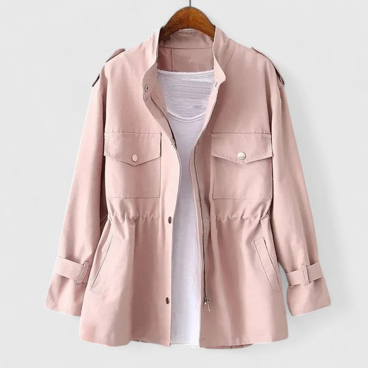 Angela | Classic Stand Collar Utility Winter Coat