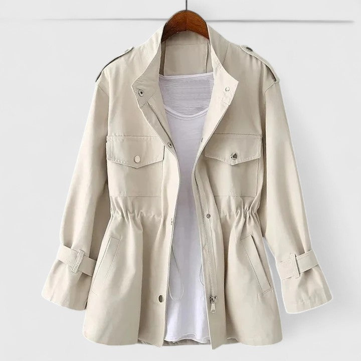 Angela | Classic Stand Collar Utility Winter Coat