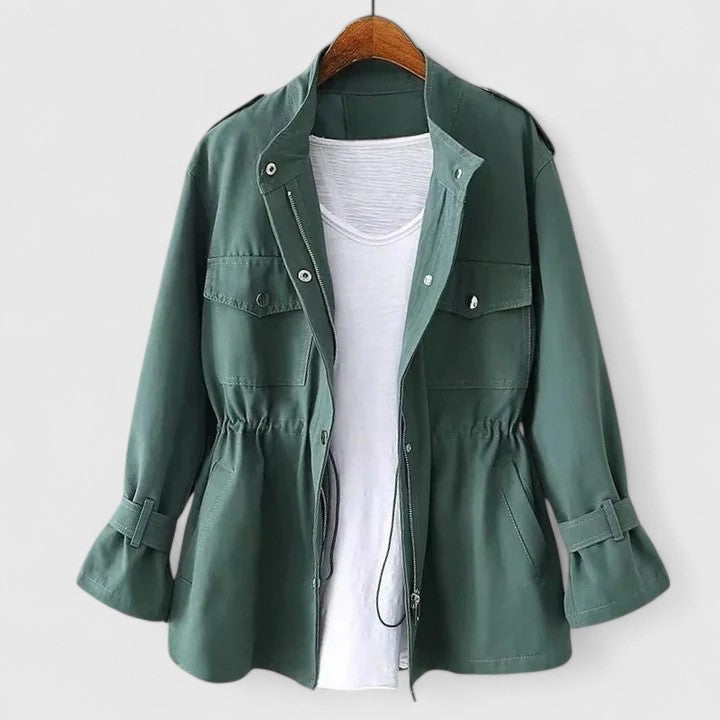 Angela | Classic Stand Collar Utility Winter Coat