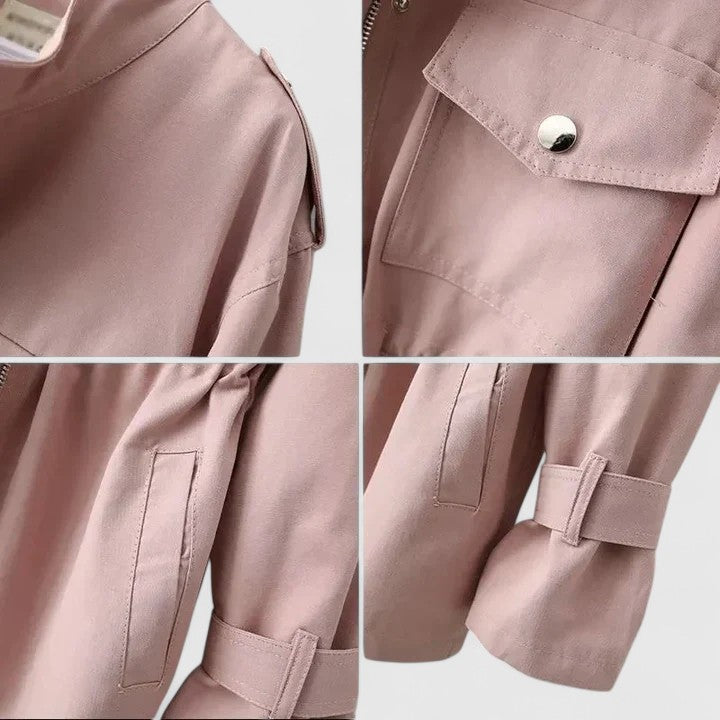 Angela | Classic Stand Collar Utility Winter Coat
