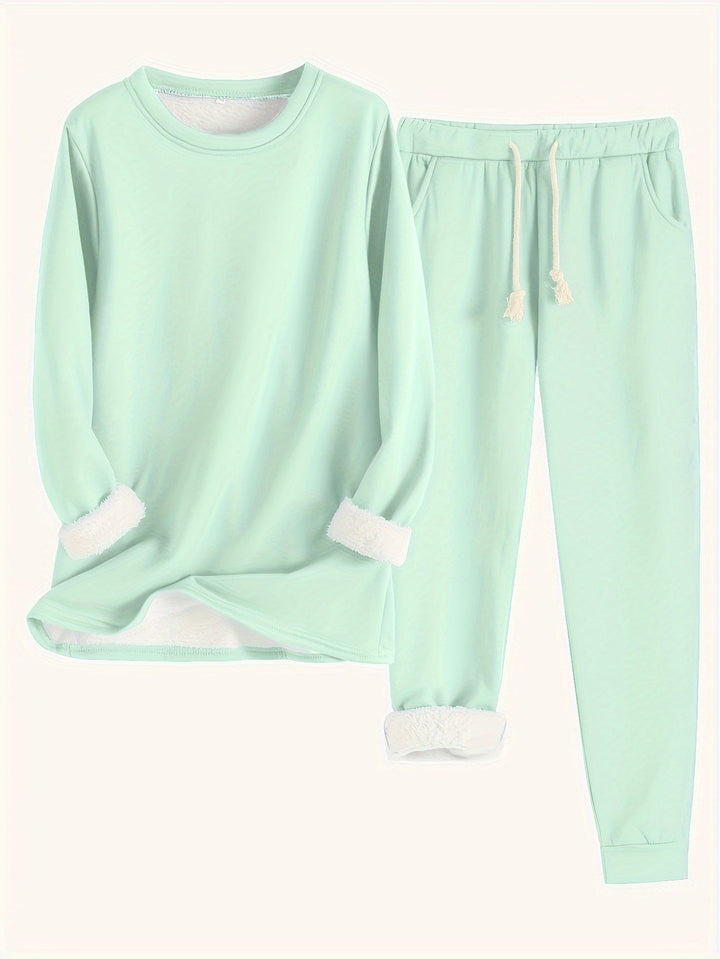 Angela | Relaxed Long Sleeve Jogger Lounge Set