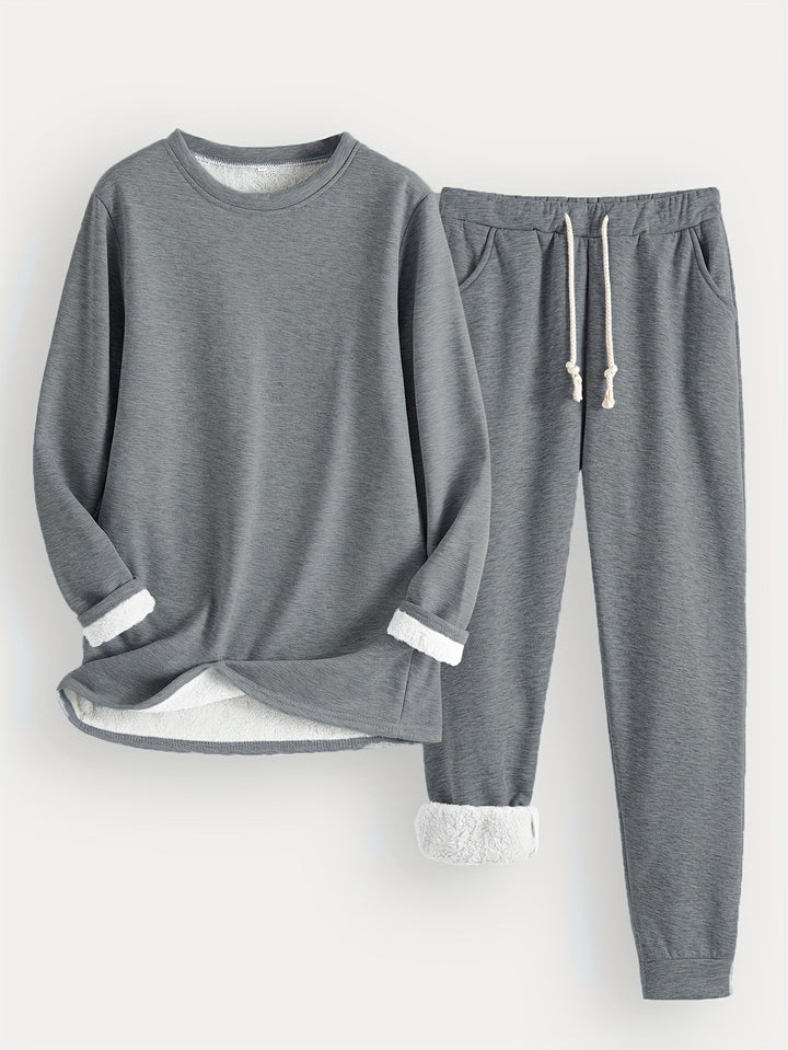 Angela | Relaxed Long Sleeve Jogger Lounge Set
