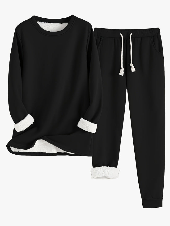 Angela | Relaxed Long Sleeve Jogger Lounge Set