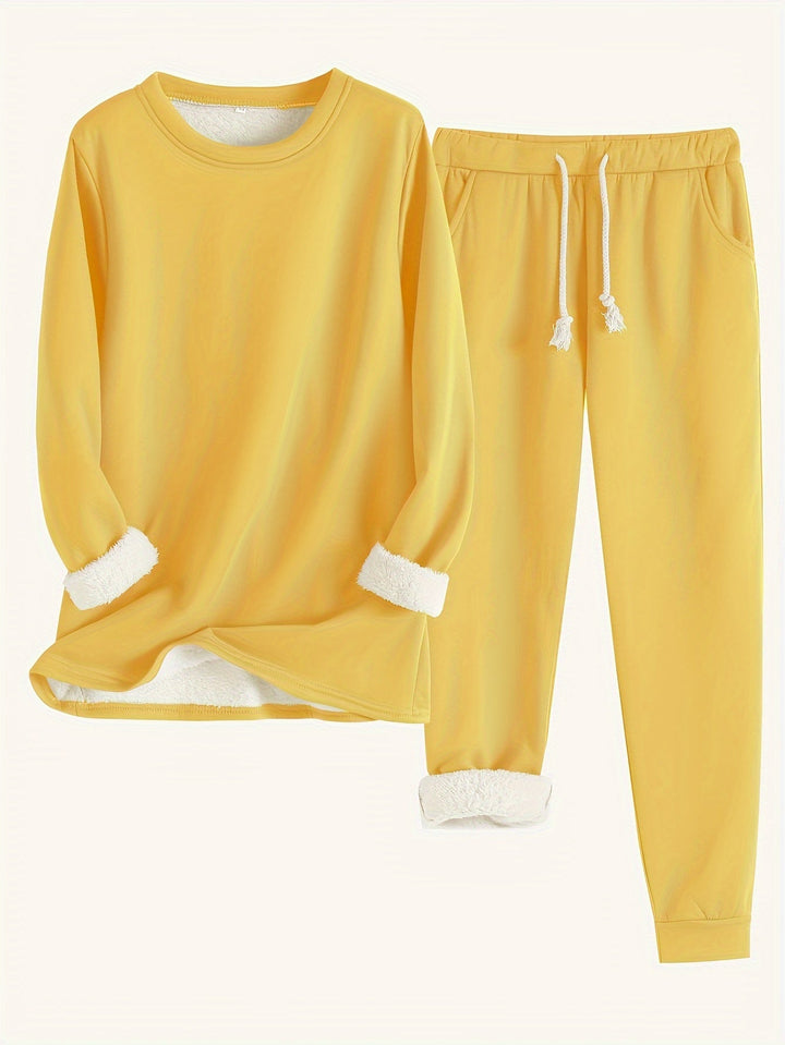 Angela | Relaxed Long Sleeve Jogger Lounge Set