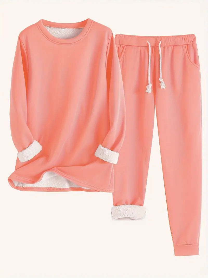 Angela | Relaxed Long Sleeve Jogger Lounge Set