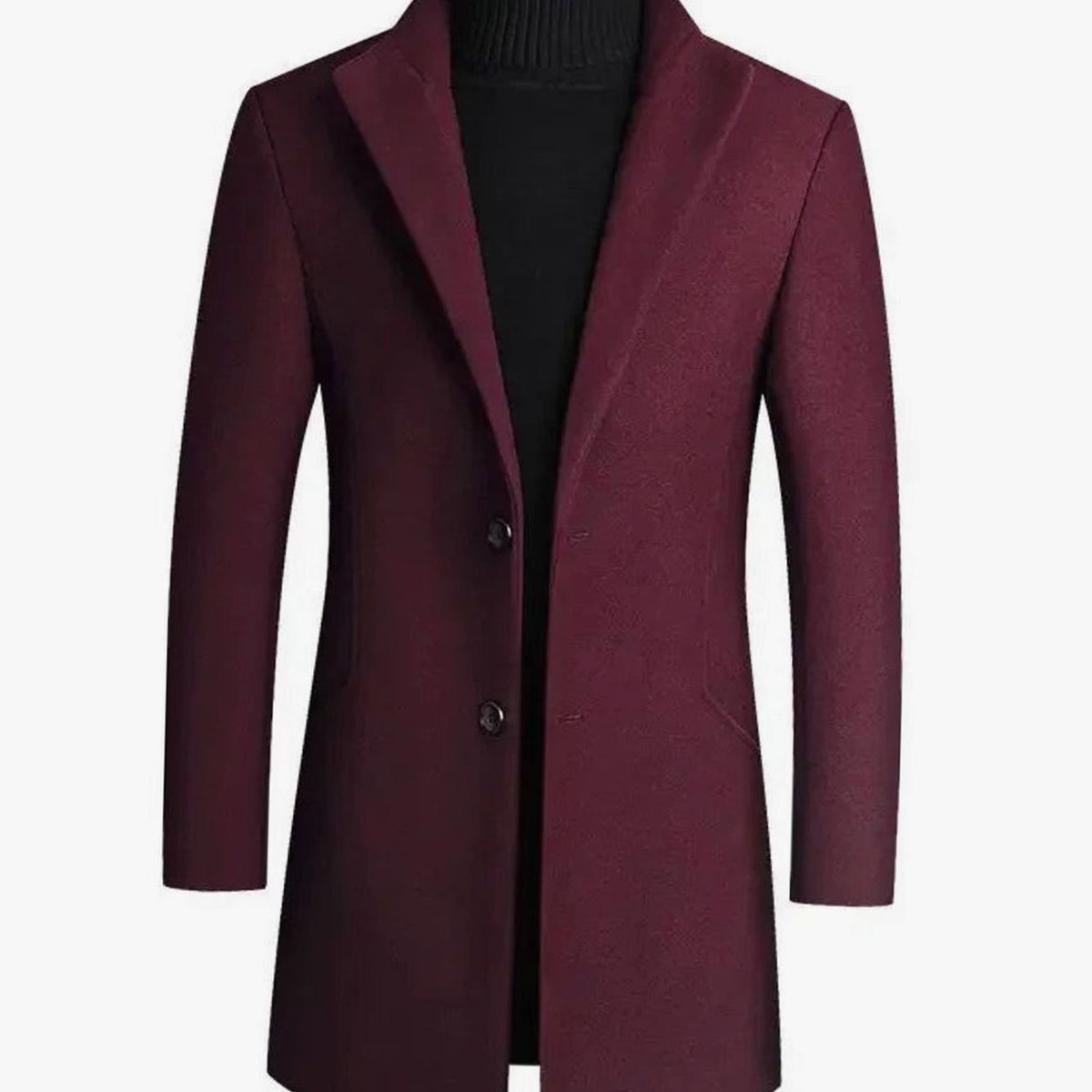 Anker | Afslappet Slim Fit Vinterfrakke Med Notch-Lapel