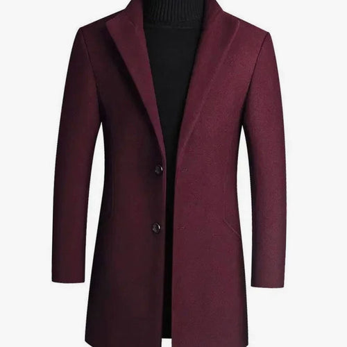 Anker | Afslappet Slim Fit Vinterfrakke Med Notch-Lapel