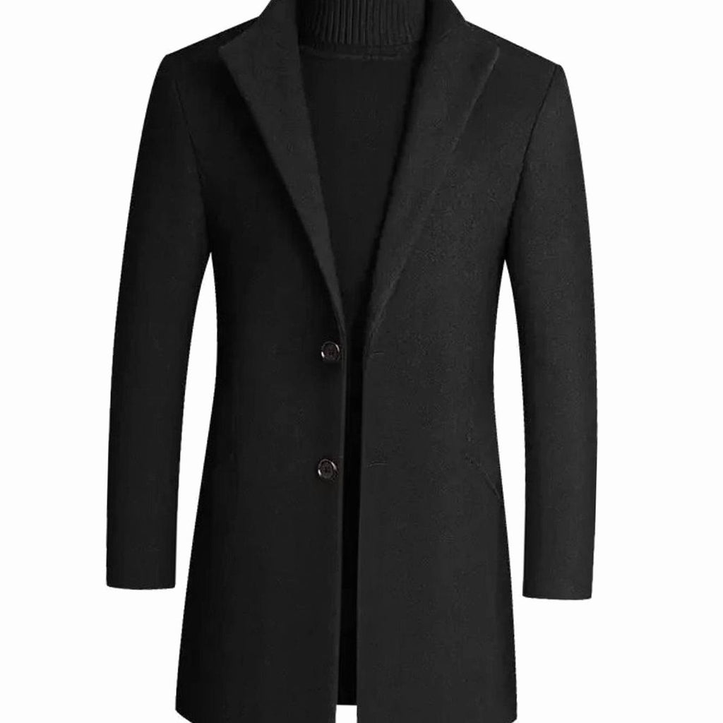 Anker | Afslappet Slim Fit Vinterfrakke Med Notch-Lapel