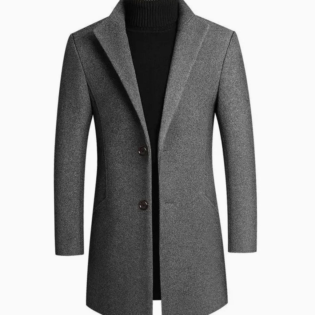 Anker | Afslappet Slim Fit Vinterfrakke Med Notch-Lapel
