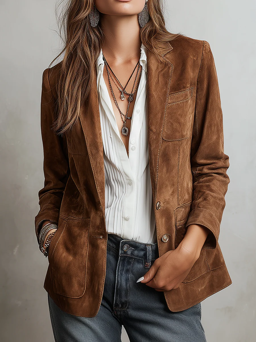 Ann | Refined Relaxed Fit Single-Breasted Blazer