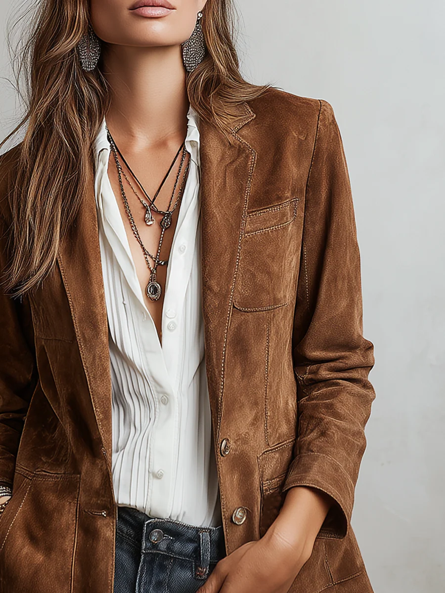Ann | Refined Relaxed Fit Single-Breasted Blazer