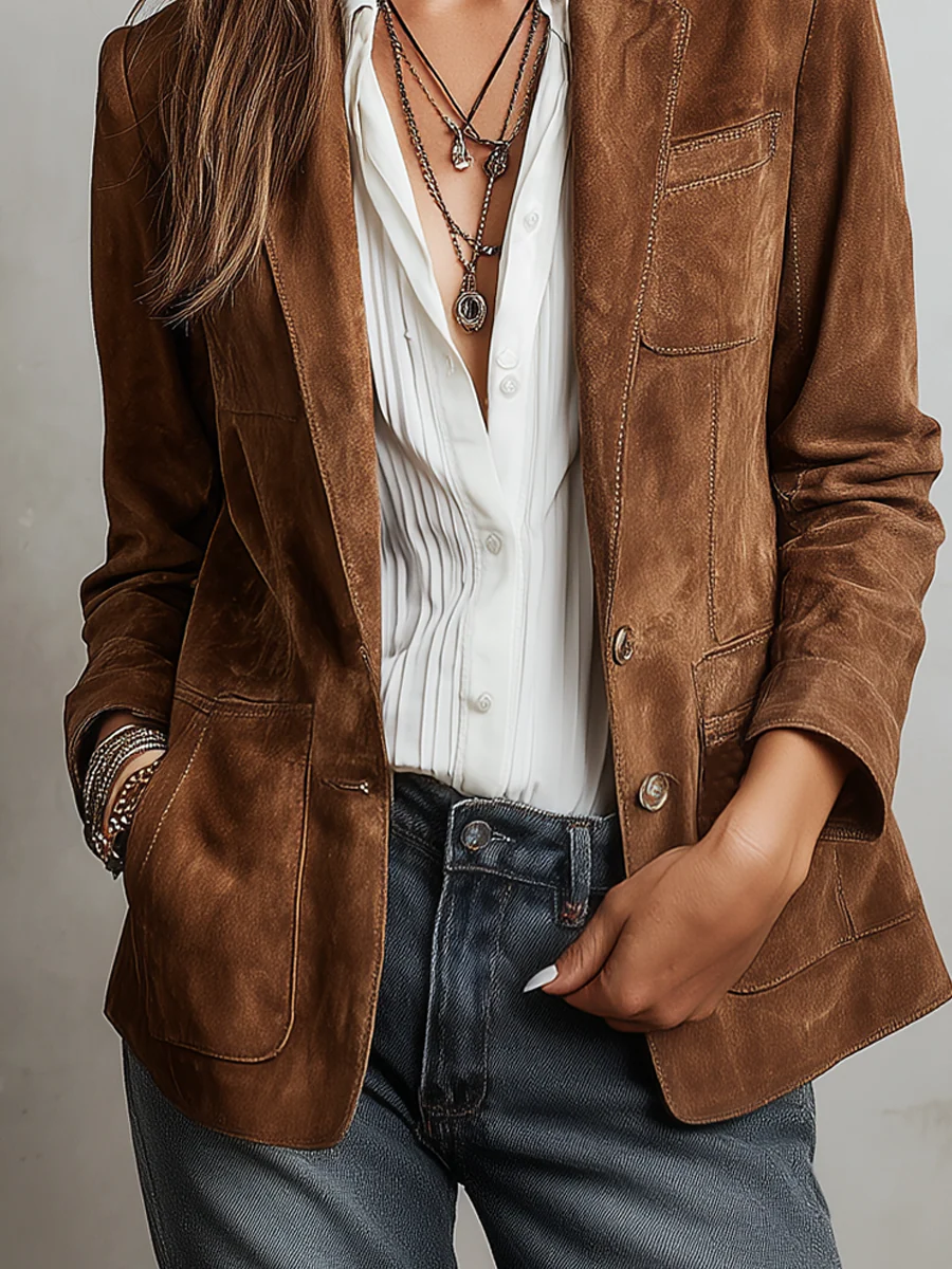 Ann | Refined Relaxed Fit Single-Breasted Blazer