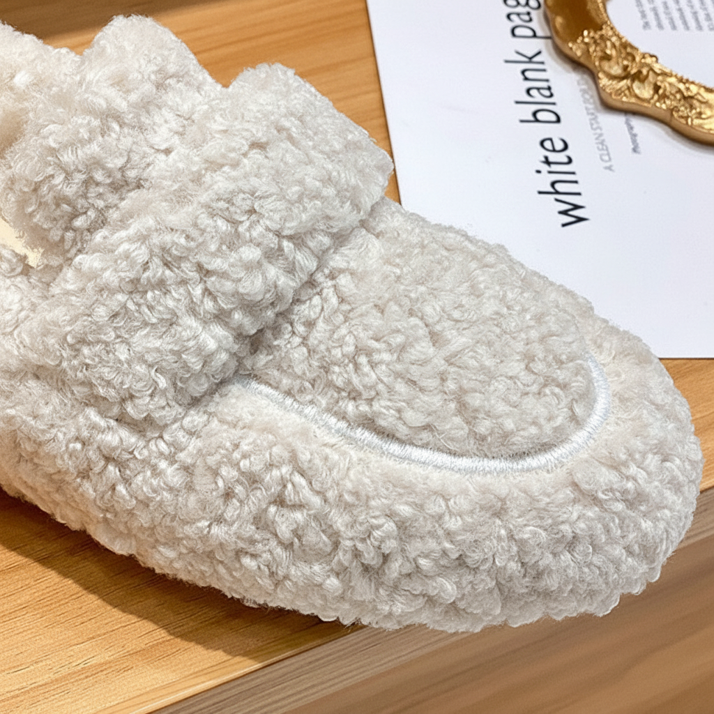 Anna | Afslappet Loafer Hjemmesko med Blødt Teddy-Look