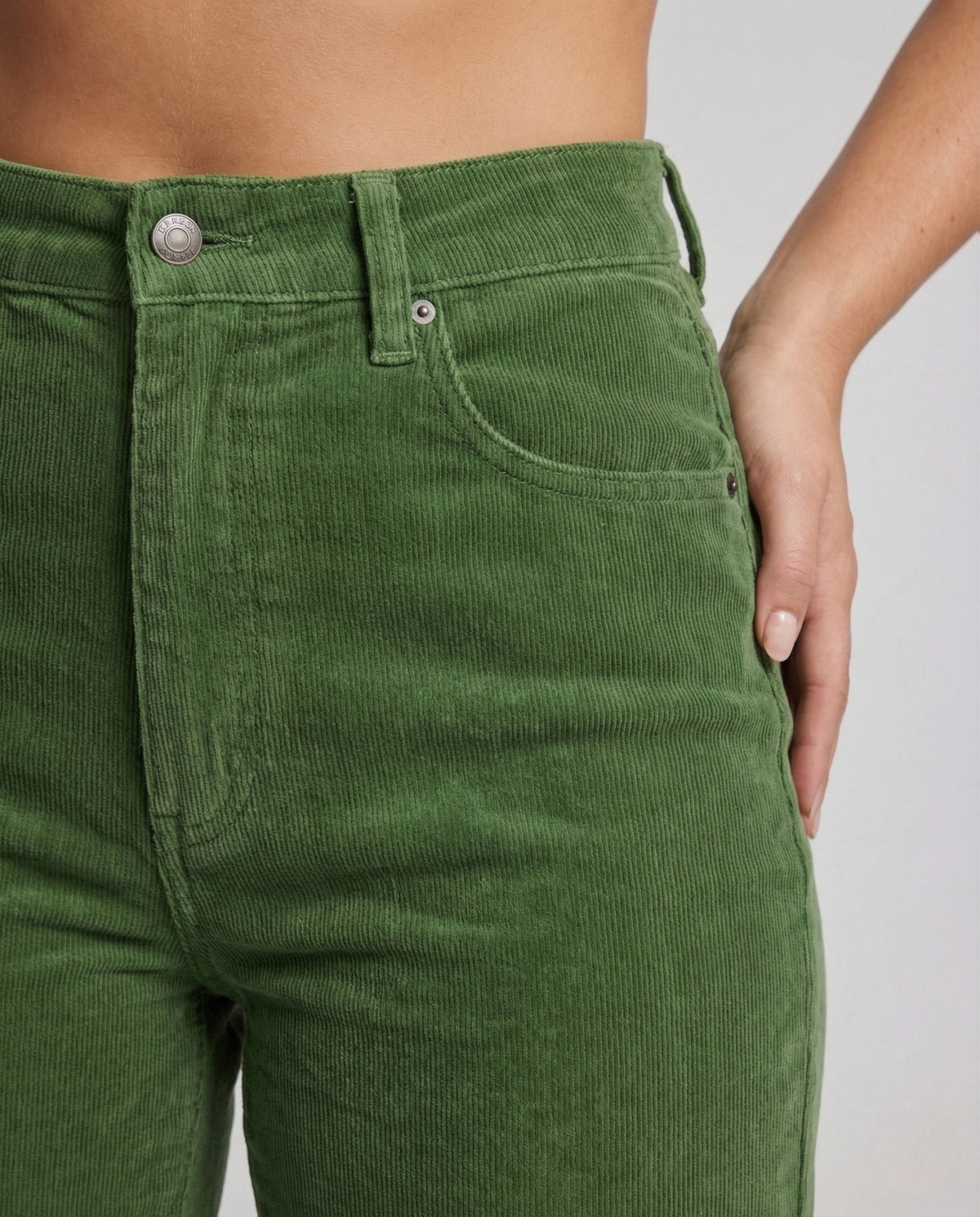 Astrid | Stilfuld Fløjlsbukser Damer High Waist Lige Ben