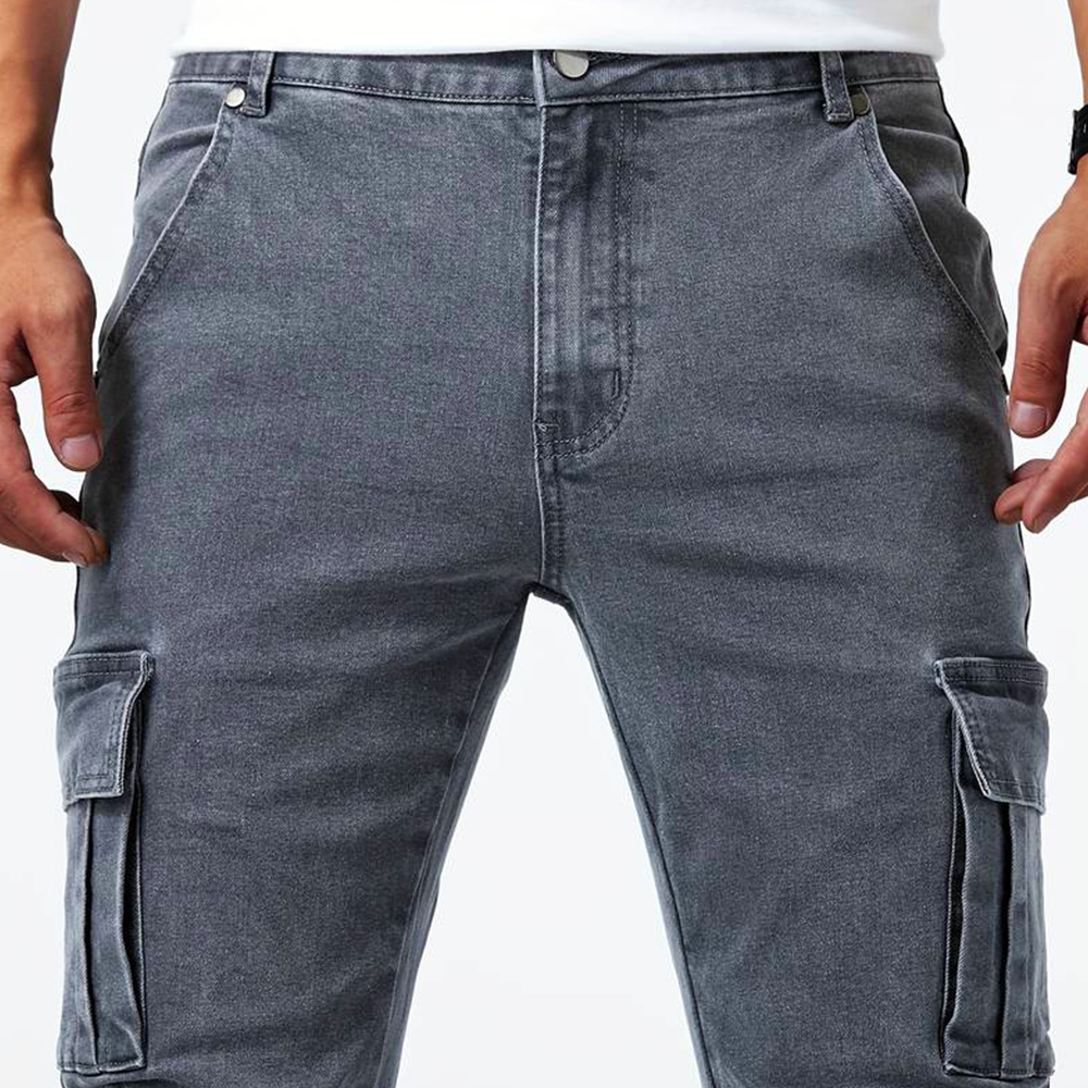August | Ubesværet Slim Fit Cargo Bukser med Lommer