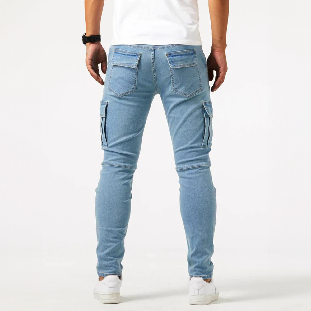 August | Ubesværet Slim Fit Cargo Bukser med Lommer