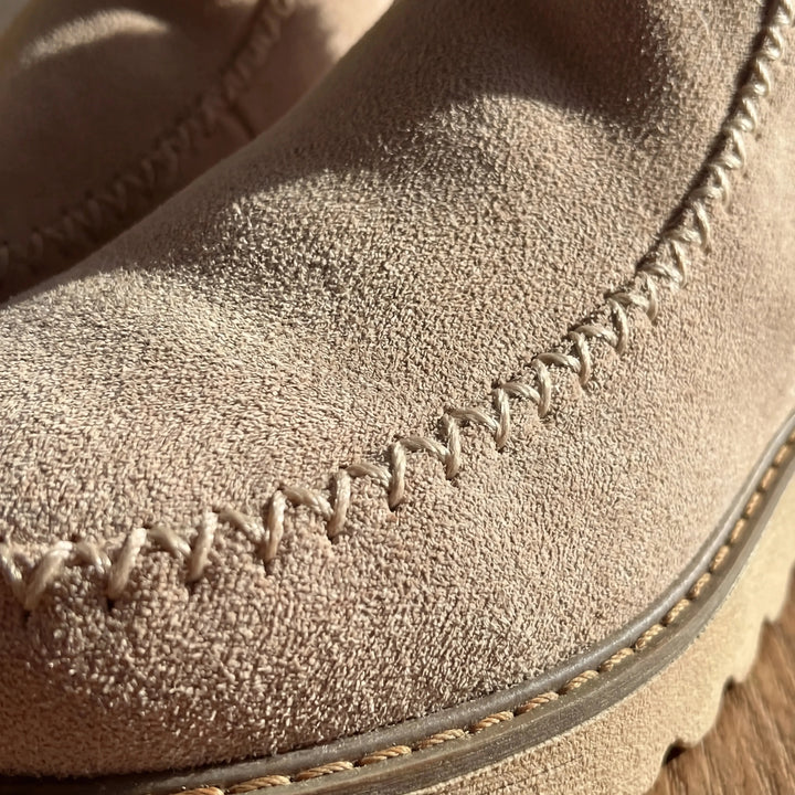 Ava | Cozy Moccasin Ankle Winter Boots with Fur Trim