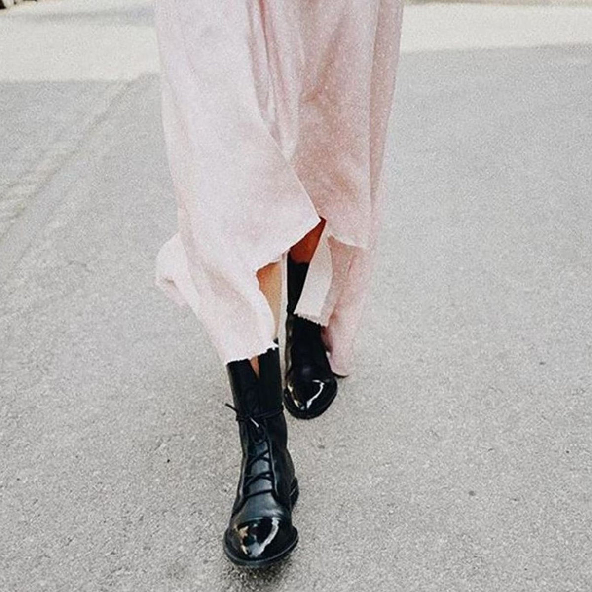 Aya | Elegant Snørede Ankelstøvler med Cap-Toe