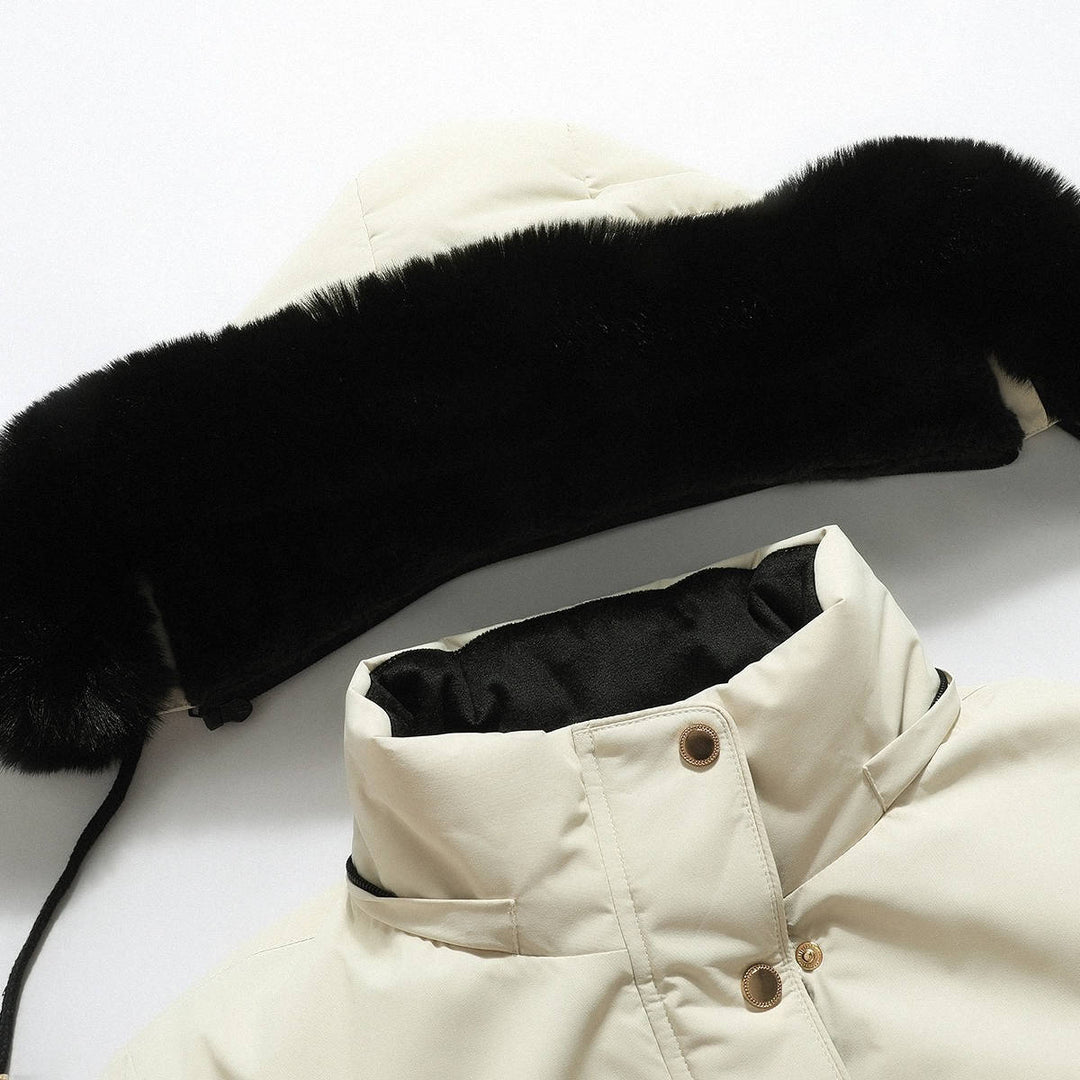 Betty | Graceful Hooded Long Puffer Winter Coats