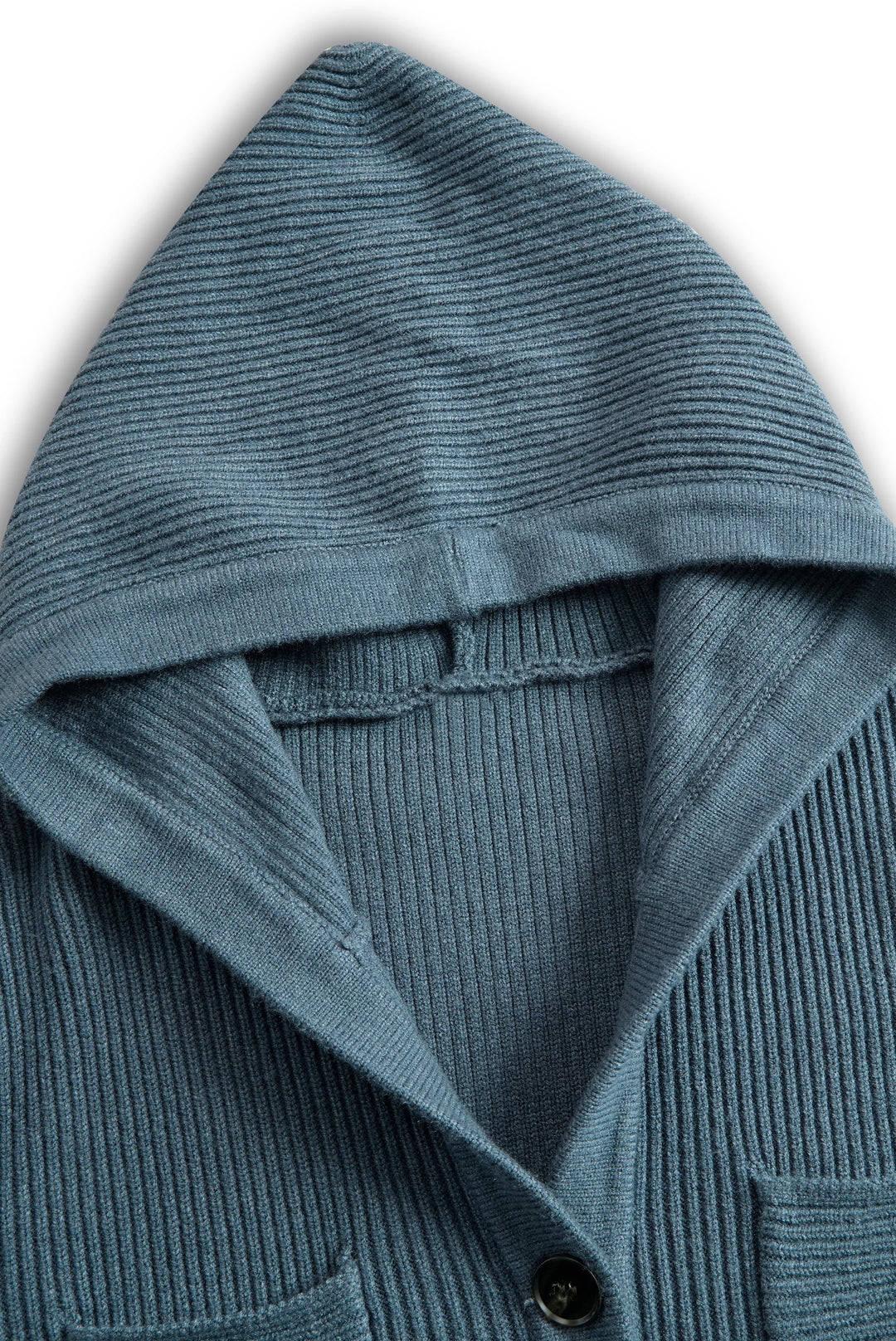 Betty | Refined Hooded Ribbed Knit Sweater Dress