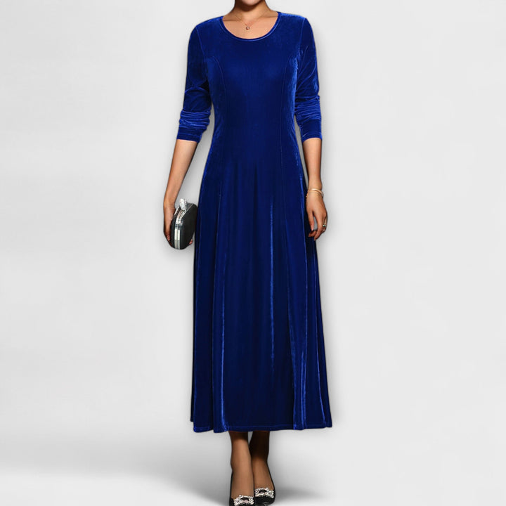 Catherine | Elegant Velvet A-Line Christmas Dress