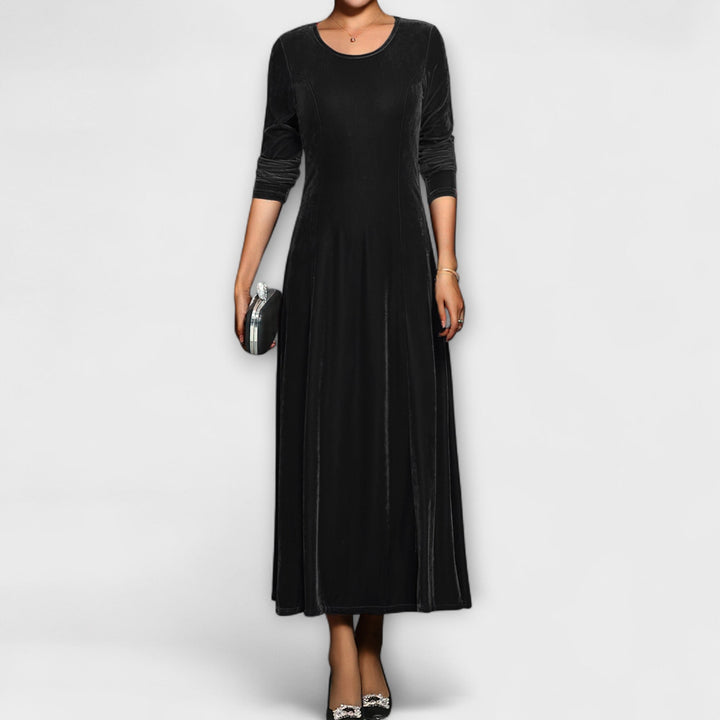 Catherine | Elegant Velvet A-Line Christmas Dress