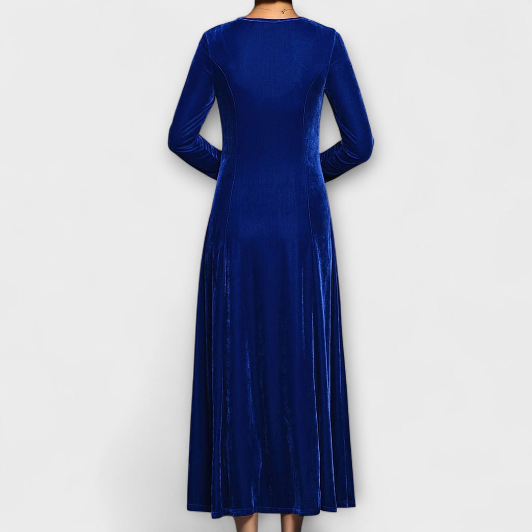 Catherine | Elegant Velvet A-Line Christmas Dress