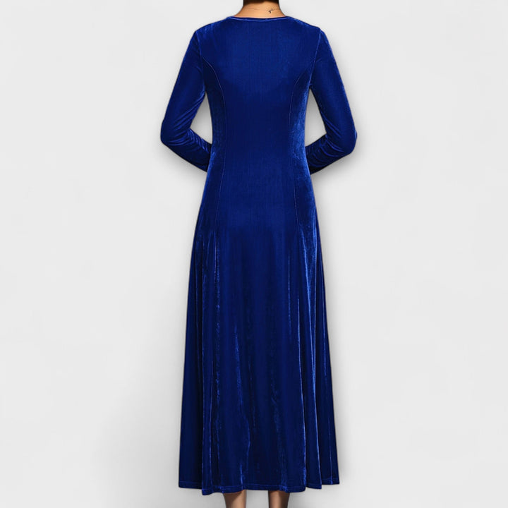 Catherine | Elegant Velvet A-Line Christmas Dress