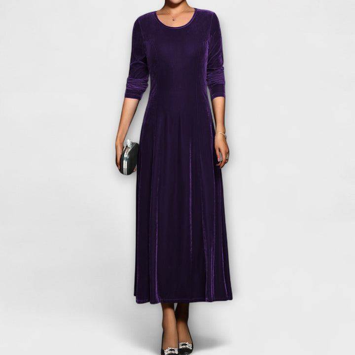 Catherine | Elegant Velvet A-Line Christmas Dress