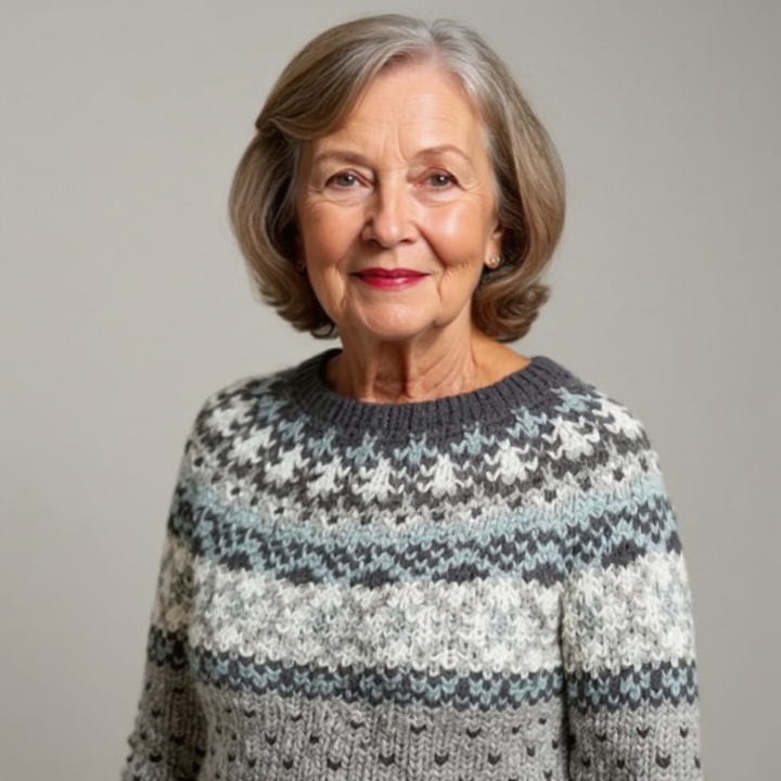 Charlotte | Stylish Fair Isle Crewneck Knit Sweater