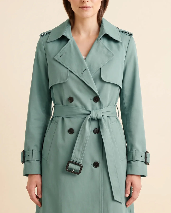 Cheryl | Polished Long Belted Trench-Style Winter Coat